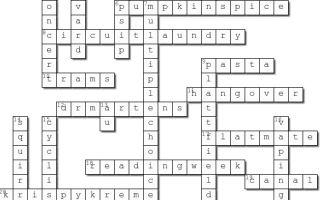 Crossword Answers – Issue 5