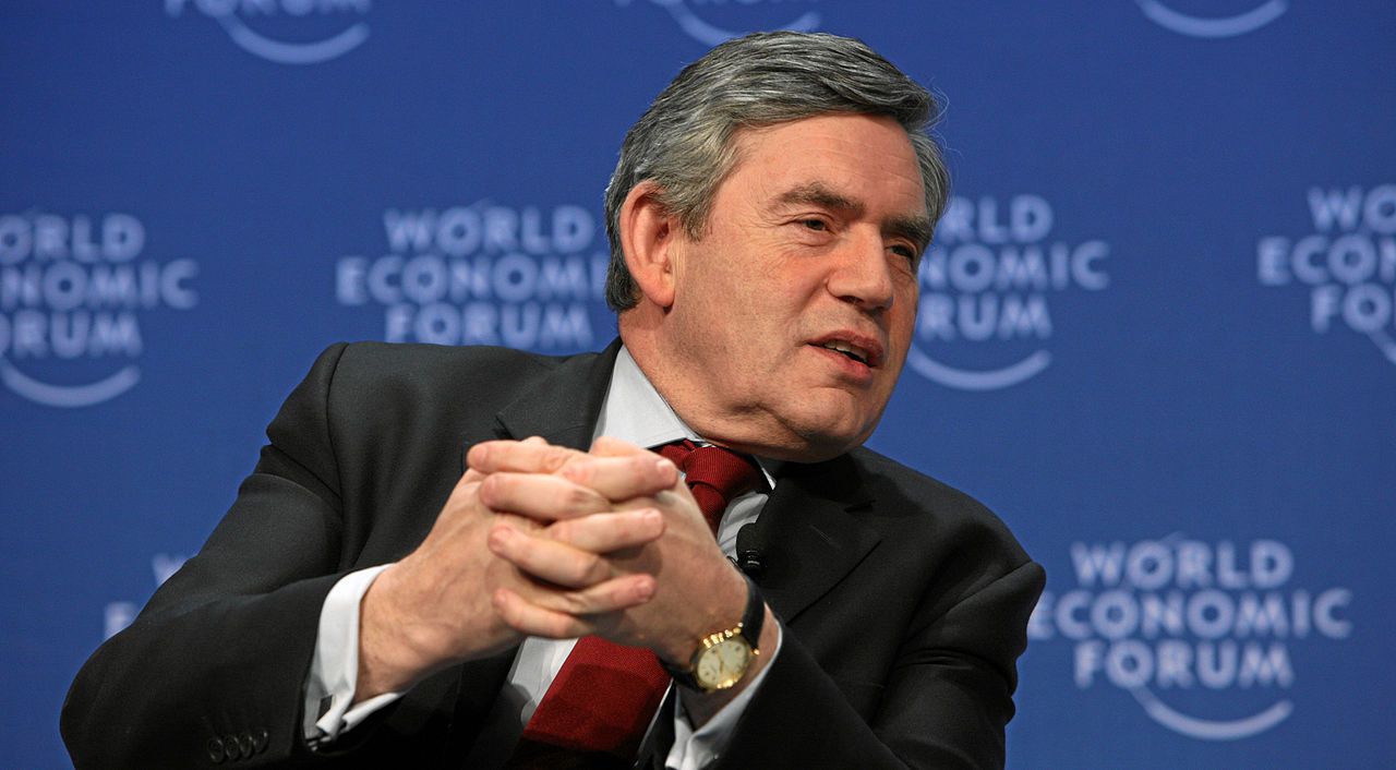 Gordon Brown at the world economic forum