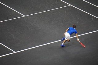Roger Federer at the Laver's Cup