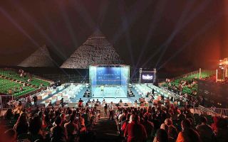 From stone Pyramids to glass cubes: The Squash World Championships
