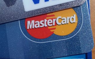 Mastercard down and out for today