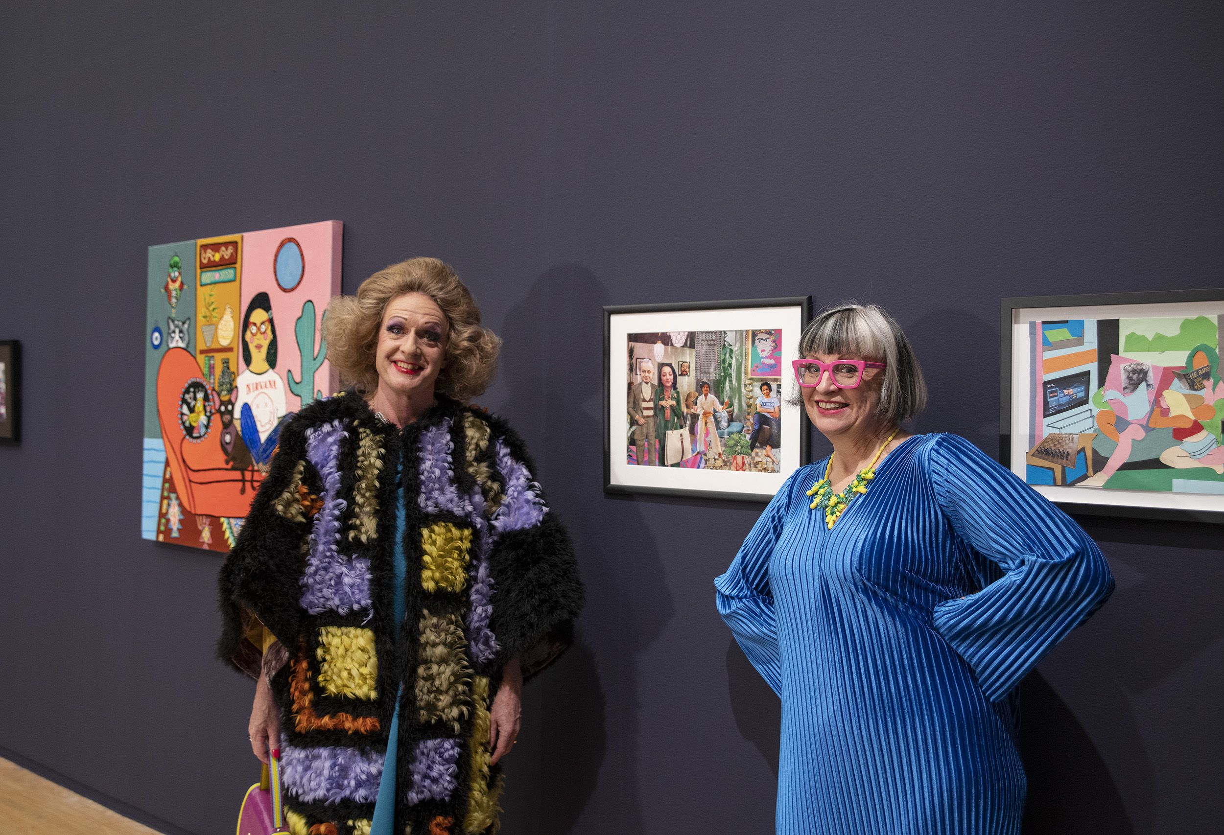 Grayson Perry and Philippa Perry in Manchester Art Gallery