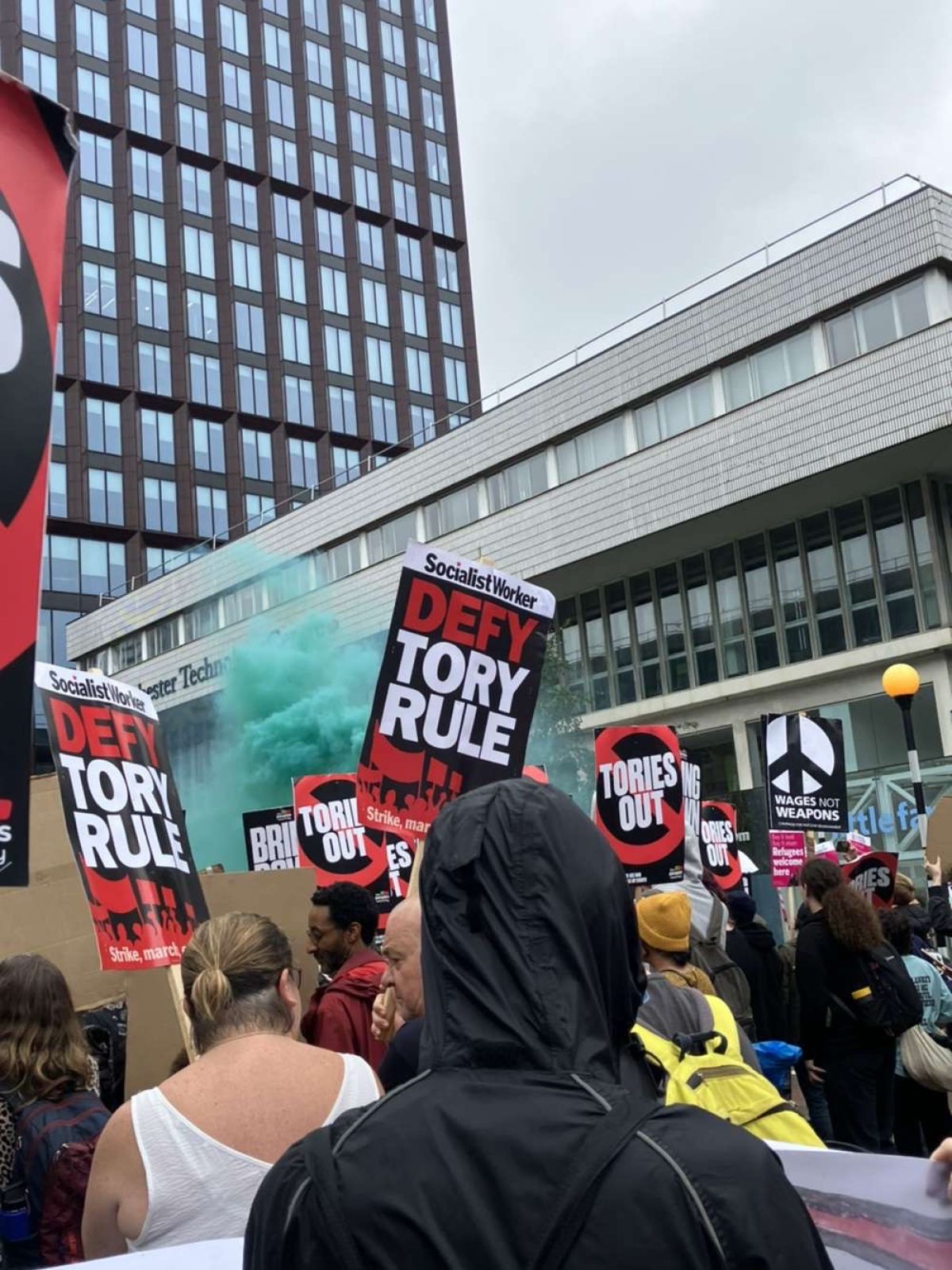 Conservative Party conference 2023 met with protests