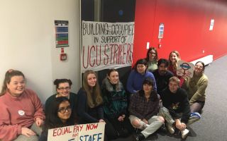 Students occupy University Place in solidarity with UCU strikes