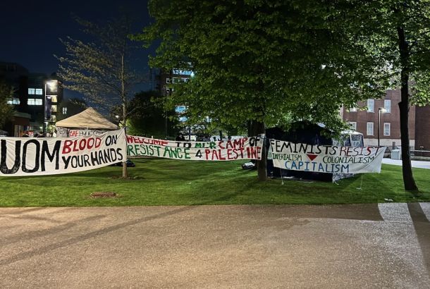 Pro-Palestine groups camp out on Brunswick Park