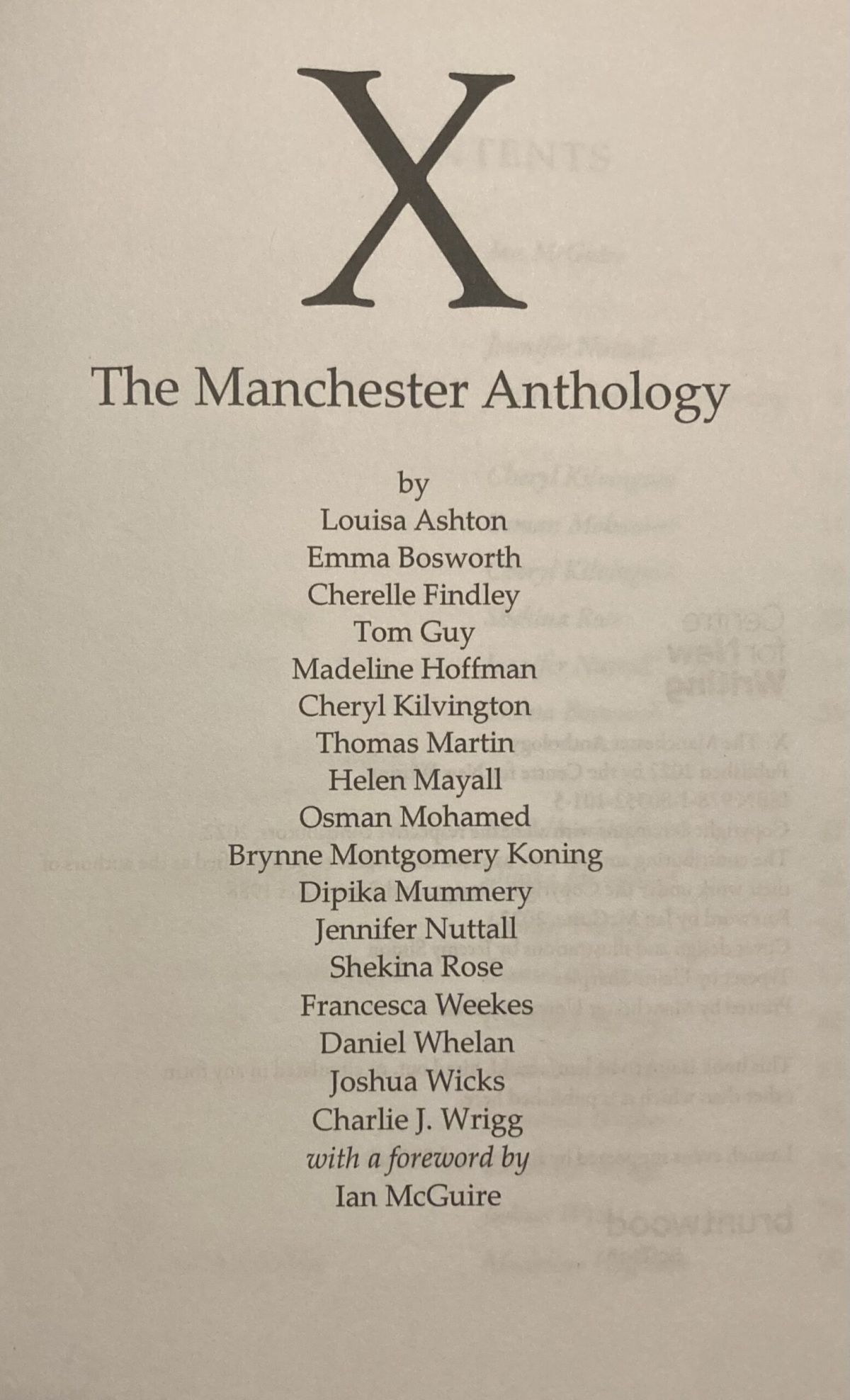 X: A Manchester Anthology review