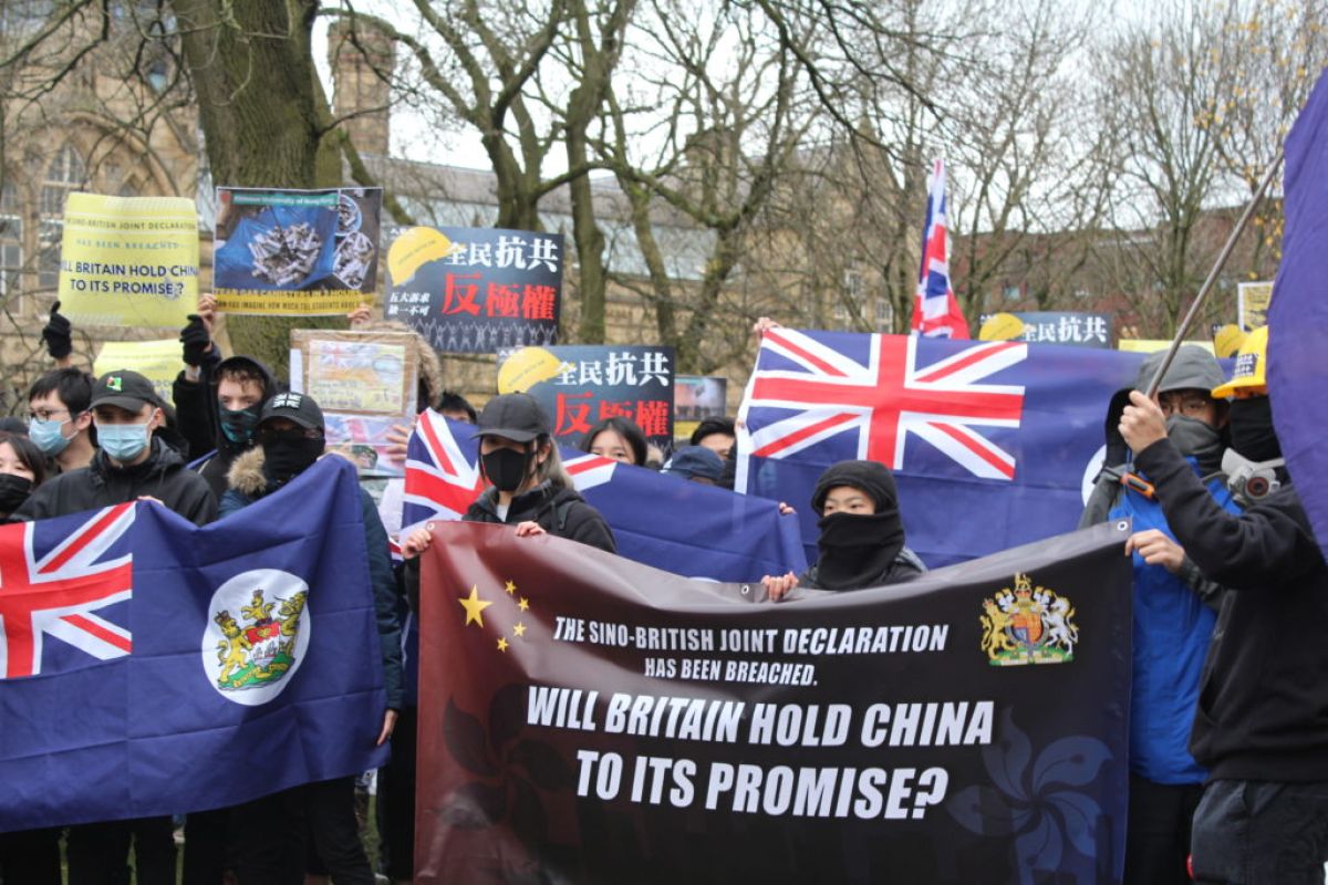 Protesters call for greater UK involvement in Hong Kong pro-democracy movement