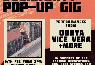 Solidarity pop-up gig hosted in support of University occupiers