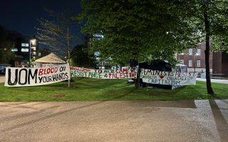 Pro-Palestine groups camp out on Brunswick Park
