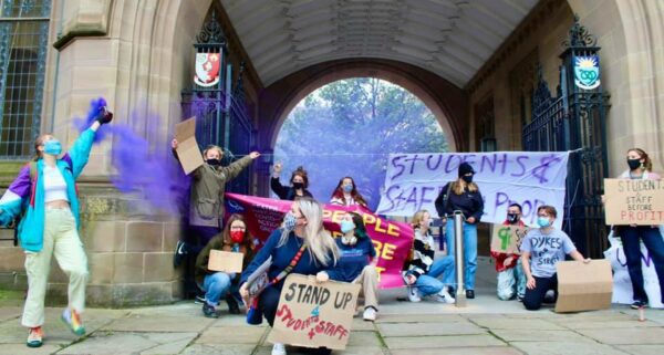 UoM students protesting