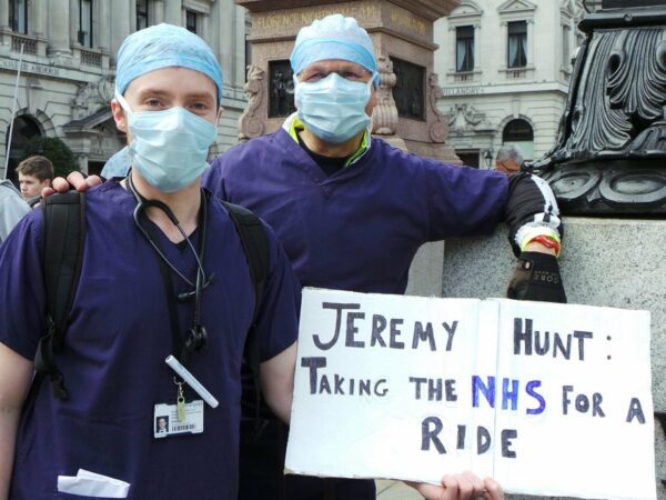 Protesters at October's junior doctor march. Photo: garryknight @Flickr