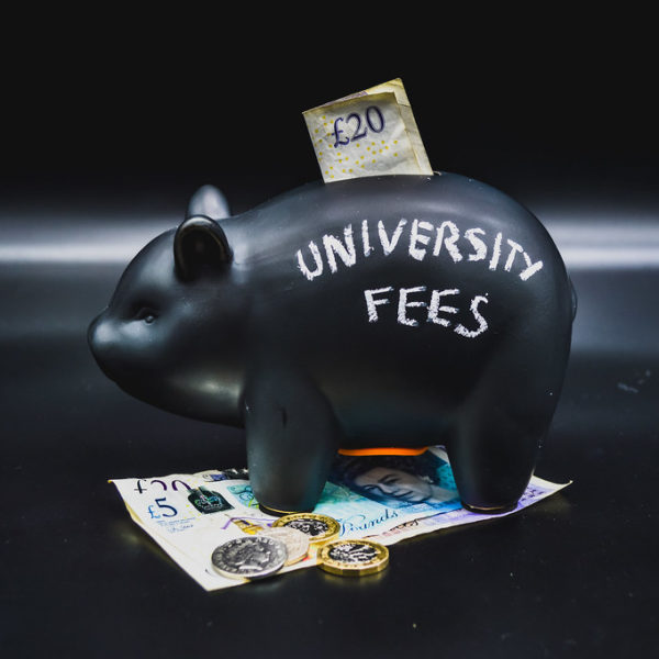 University fees piggy bank