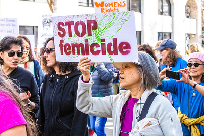 stop femicide placard