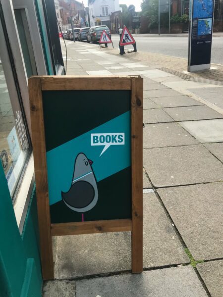 Book club sign