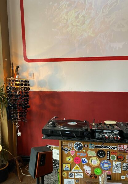 DJ area at Café Blah