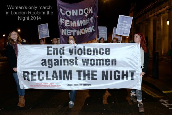 Reclaim the night protest in 2014