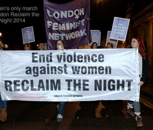 Reclaim the night protest in 2014