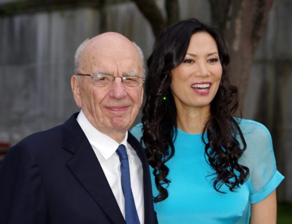 Rupert Murdoch and wife