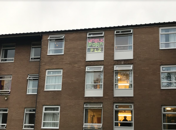 Post-it Note Protest. Photo: The Mancunion