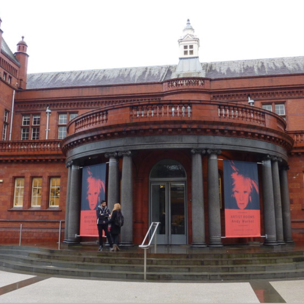 The entrance to Whitworth Art Gallery in Manchester.