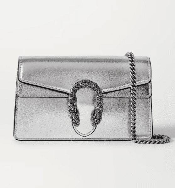 Silver Gucci Handbag
