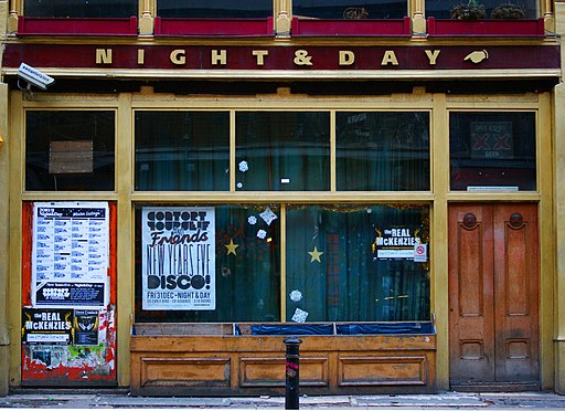 Night and Day Cafe from the front