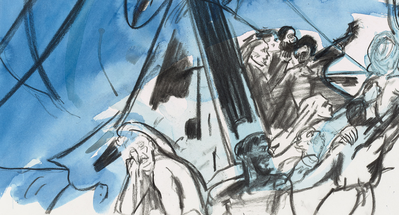 Photo: Cecily Brown, Shipwreck drawings, Courtesy Thomas Dane Limited