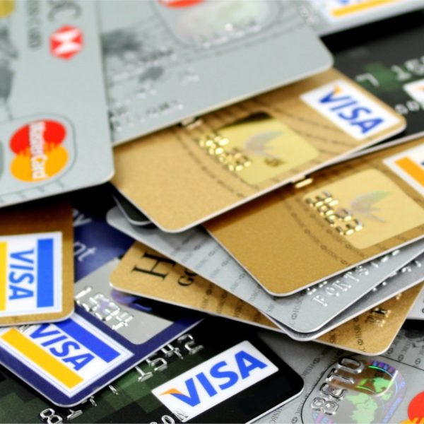 Credit card pile