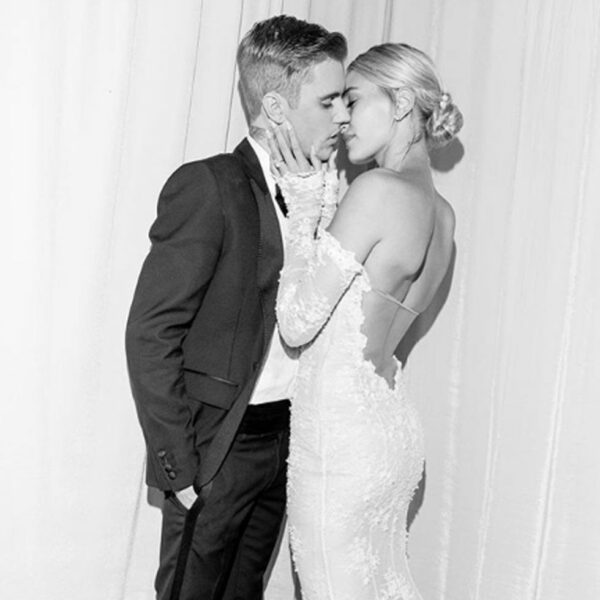 Hailey and Justin Bieber at their wedding