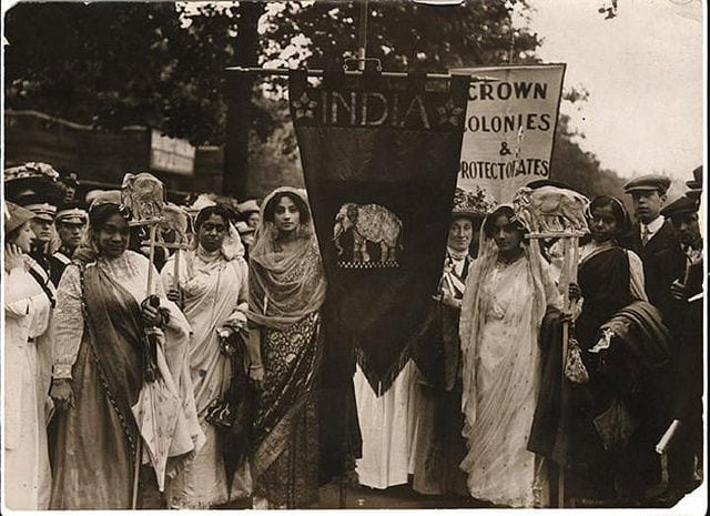 Indian Suffragettes march for the right to vote. Photo: RV1864 @Flickr