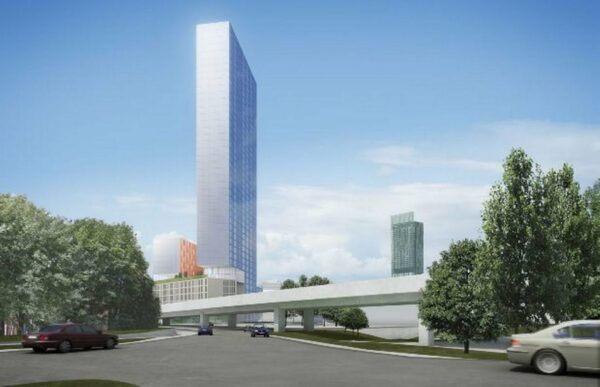 The new tower on River Street was designed by Beetham Tower architect Ian Simpson aims to be completed within 18 months. Photo: Artist's Impression