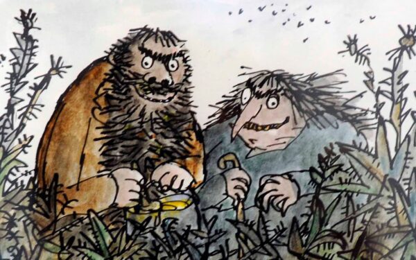 an image of Quentin Blake's illustration of The Twits
